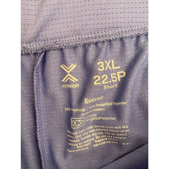Xersion Woman’s 2 Pack Quick-Dri Shorts Size 3XL Black/Purple NWT Breathable - Picture 3 of 8